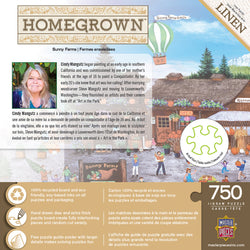Puzzle Masterpieces:  750 Piece Homegrown - Sunny Farms