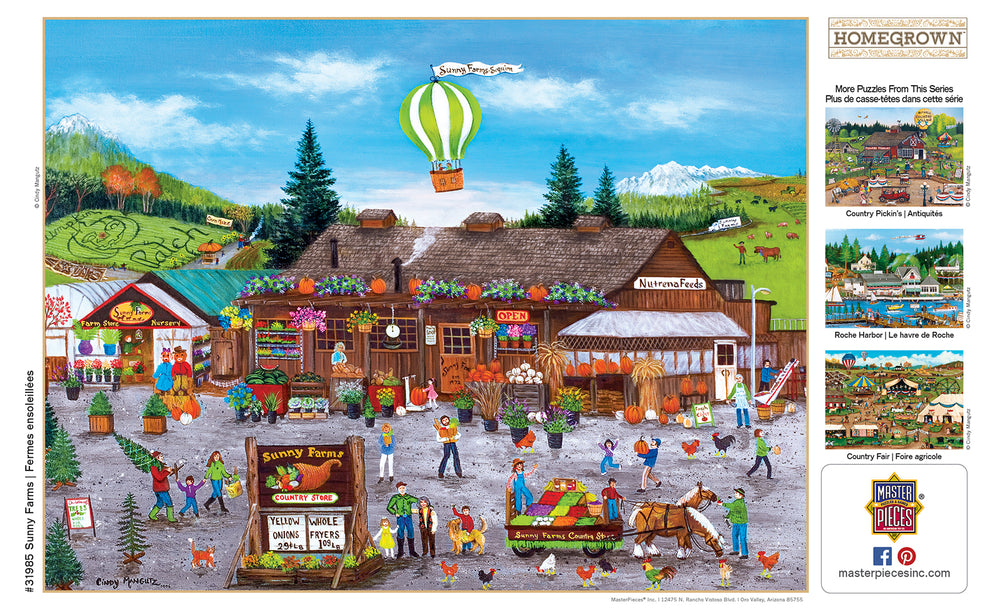 Puzzle Masterpieces:  750 Piece Homegrown - Sunny Farms