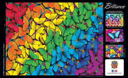 Puzzle Masterpieces:  550 Piece Brilliance - Fluttering Rainbow