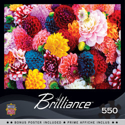 Puzzle Masterpieces:  550 Piece Brilliance - Beautiful Blooms