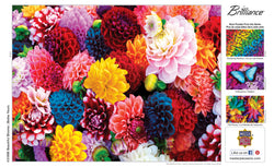 Puzzle Masterpieces:  550 Piece Brilliance - Beautiful Blooms