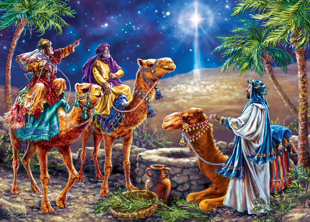 Puzzle Masterpieces:  500 Piece Glitter Holiday - Three Magi