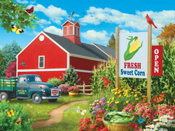 Puzzle Masterpieces:  750 Piece Farmer's Market - Country Heaven