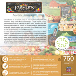 Puzzle Masterpieces:  750 Piece Farmer's Market - Locally Grown