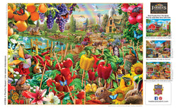 Puzzle Masterpieces:  750 Piece Farmer's Market - A Plentiful Season