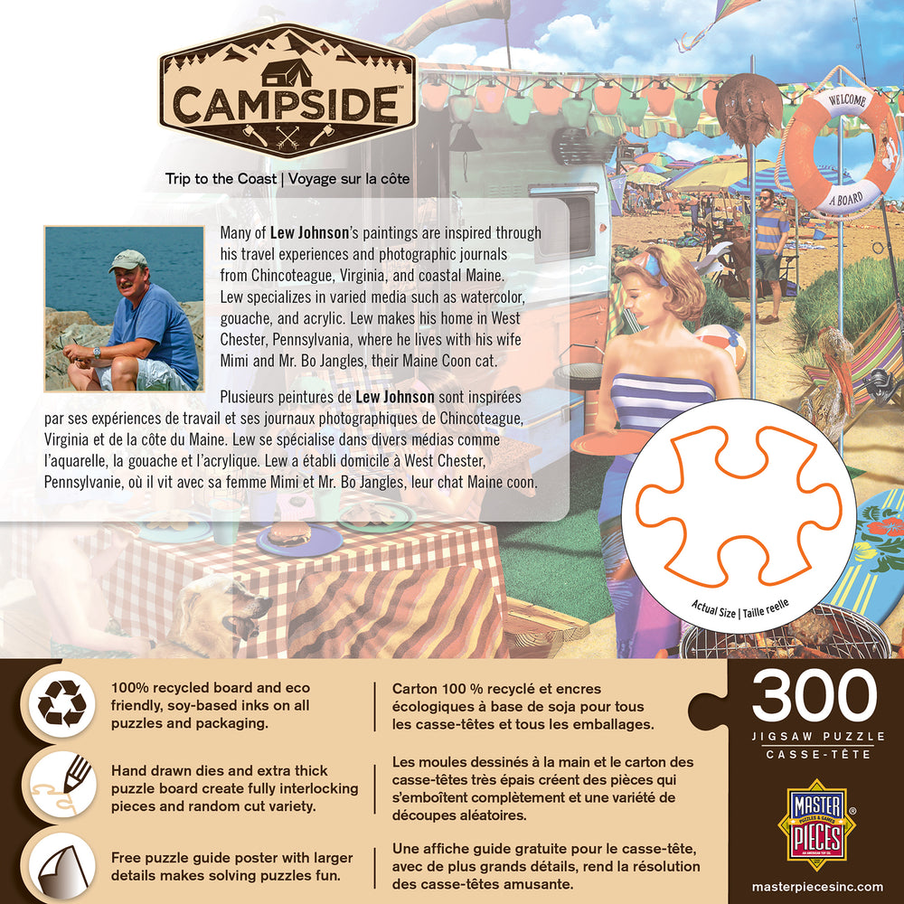 Puzzle Masterpieces:  300 piece EzGrip Campside - Trip to the Coast