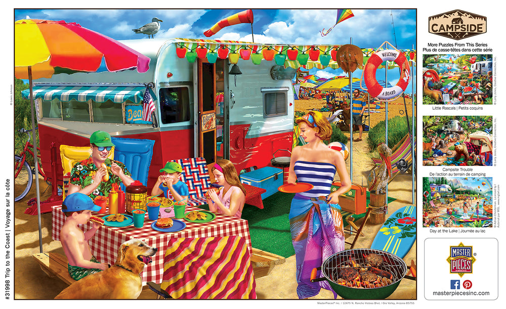 Puzzle Masterpieces:  300 piece EzGrip Campside - Trip to the Coast