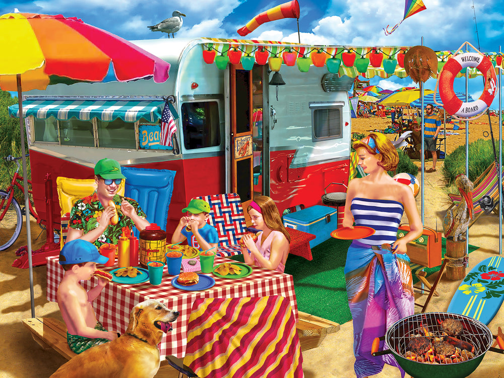 Puzzle Masterpieces:  300 piece EzGrip Campside - Trip to the Coast
