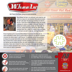 Puzzle Masterpieces:  750 Piece Wheels - Old Timer's Hot Rods