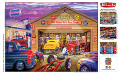 Puzzle Masterpieces:  750 Piece Wheels - Old Timer's Hot Rods