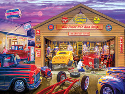 Puzzle Masterpieces:  750 Piece Wheels - Old Timer's Hot Rods