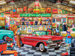 Puzzle Masterpieces:  750 Piece Wheels - The Auctioneer