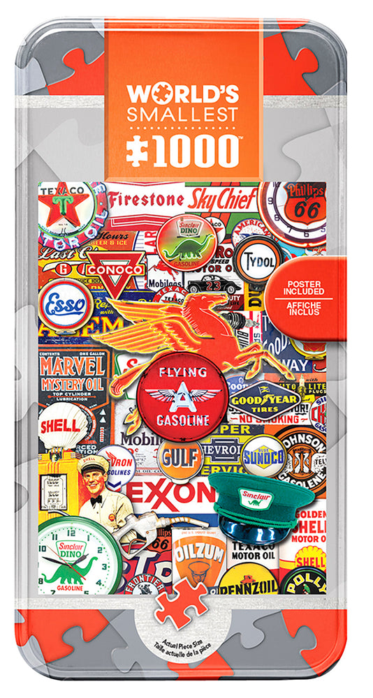 Puzzle Masterpieces: 1000 Piece World's Smallest - Retro Petrol in a Tin