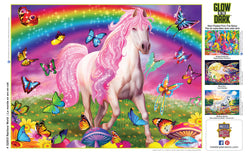 Puzzle Masterpieces:  300 Piece EZGRip Glow in the Dark - Rainbow World