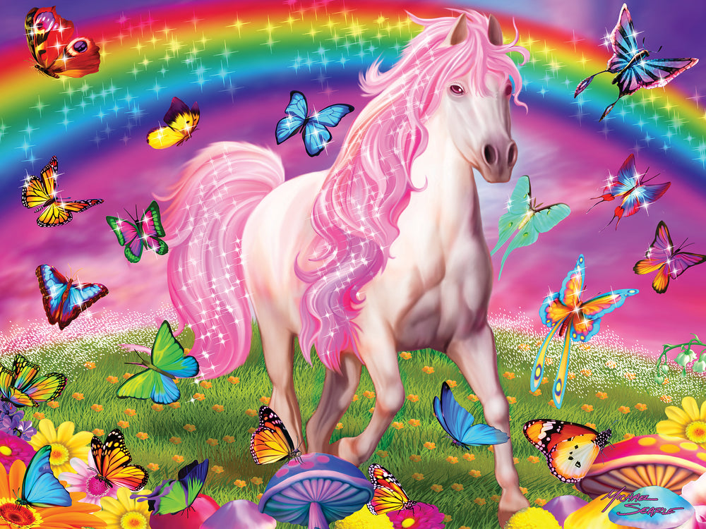 Puzzle Masterpieces:  300 Piece EZGRip Glow in the Dark - Rainbow World