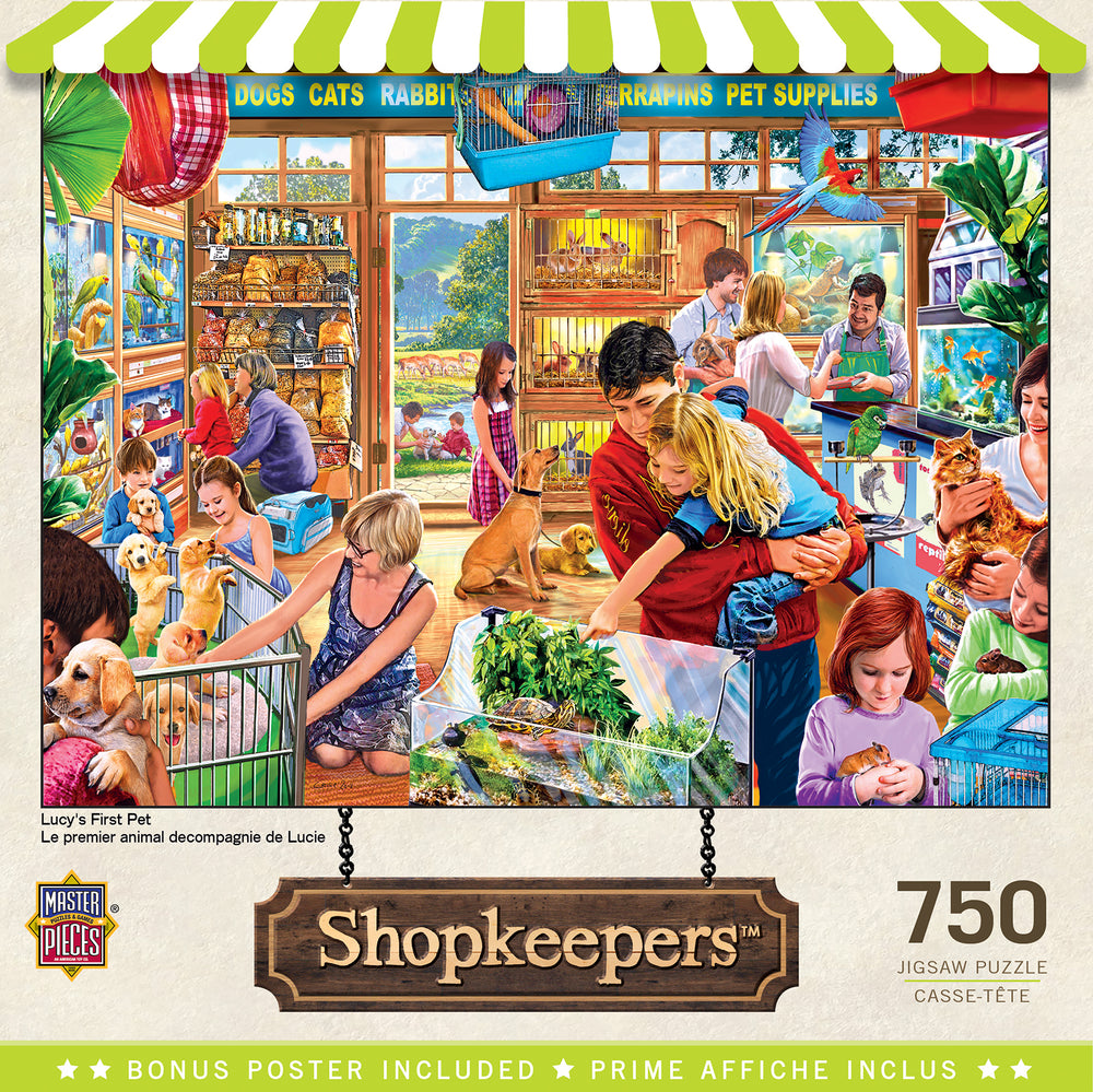 Puzzle Masterpieces:  750 Piece Shopkeepers - Lucy's First Pet