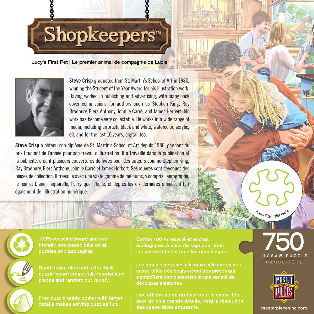 Puzzle Masterpieces:  750 Piece Shopkeepers - Lucy's First Pet