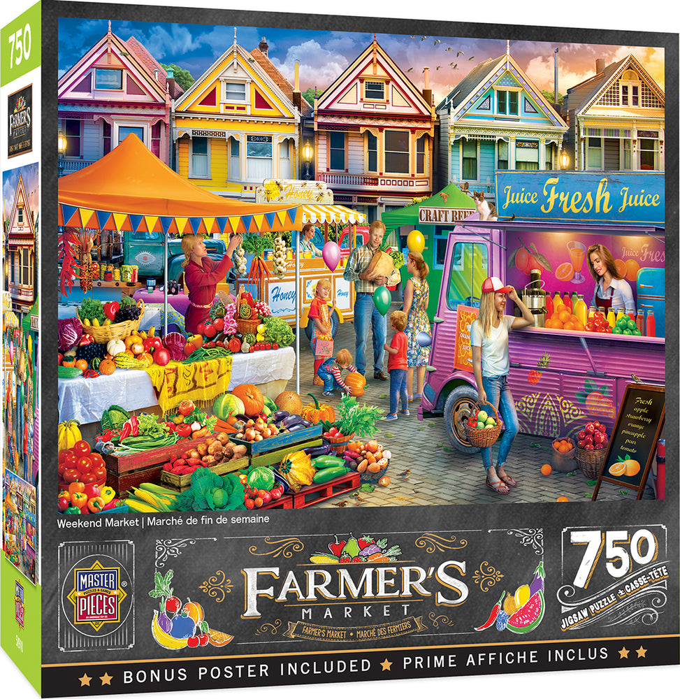 Puzzle Masterpieces:  750 Piece Farmer's Market - Weekend Market
