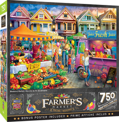Puzzle Masterpieces:  750 Piece Farmer's Market - Weekend Market