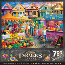 Puzzle Masterpieces:  750 Piece Farmer's Market - Weekend Market