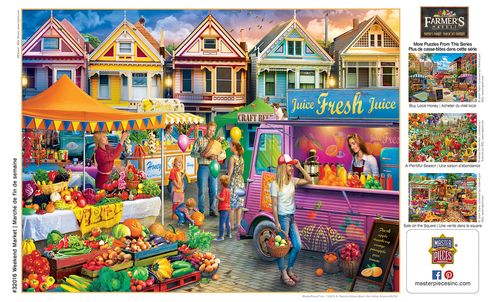 Puzzle Masterpieces:  750 Piece Farmer's Market - Weekend Market