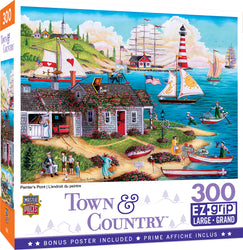 Puzzle Masterpieces:  300 Piece EZGRip Town & Country - Painter's Point