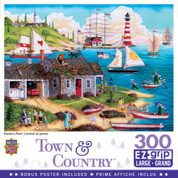 Puzzle Masterpieces:  300 Piece EZGRip Town & Country - Painter's Point