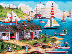 Puzzle Masterpieces:  300 Piece EZGRip Town & Country - Painter's Point