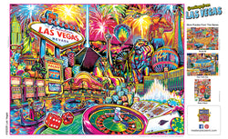 Puzzle Masterpieces:  550 Piece Greetings From - Las Vegas