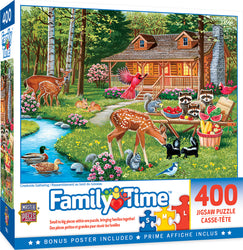 Puzzle Masterpieces:  400 piece Family Time - Creekside Gathering