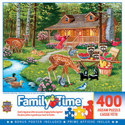 Puzzle Masterpieces:  400 piece Family Time - Creekside Gathering