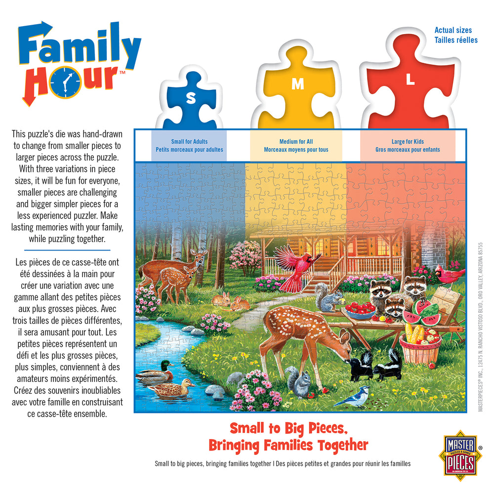 Puzzle Masterpieces:  400 piece Family Time - Creekside Gathering