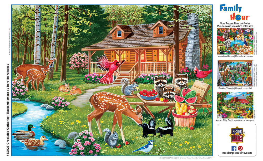 Puzzle Masterpieces:  400 piece Family Time - Creekside Gathering