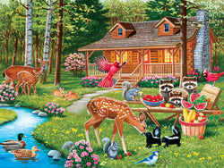 Puzzle Masterpieces:  400 piece Family Time - Creekside Gathering