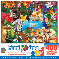 Puzzle Masterpieces:  400 piece Family Time - Marvelous Kittens