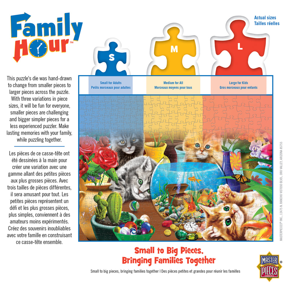Puzzle Masterpieces:  400 piece Family Time - Marvelous Kittens