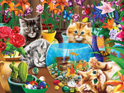 Puzzle Masterpieces:  400 piece Family Time - Marvelous Kittens