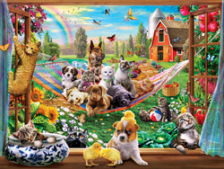 Puzzle Masterpieces:  300 piece EzGrip Green Acres - Afternoon Siesta