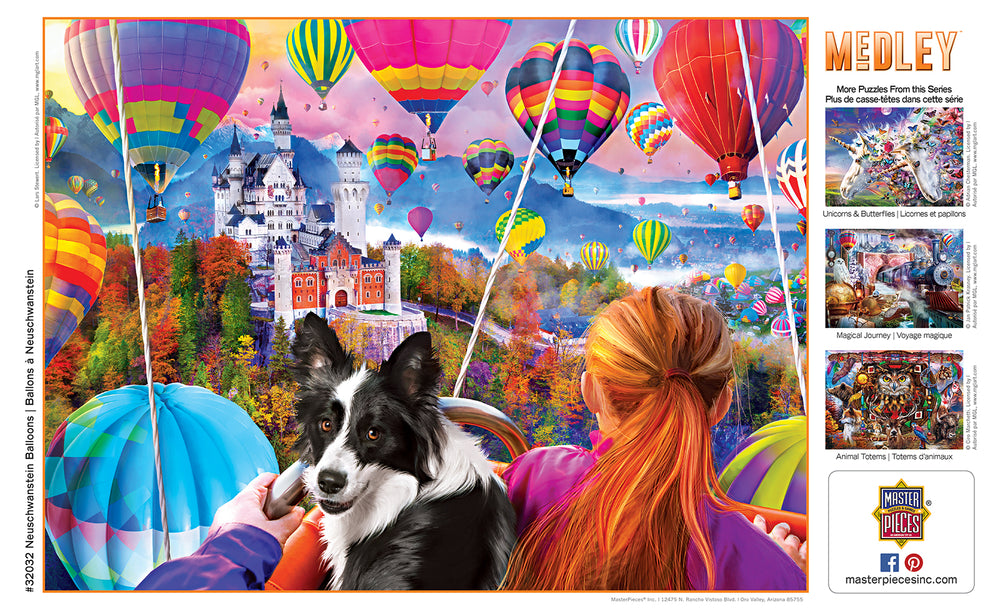 Puzzle Masterpieces:  300 piece EzGrip Medley - Neuschwanstein Balloons
