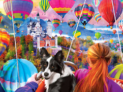 Puzzle Masterpieces:  300 piece EzGrip Medley - Neuschwanstein Balloons