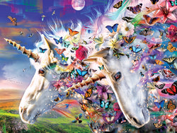 Puzzle Masterpieces:  300 piece EzGrip Medley - Unicorns & Butterflies