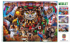 Puzzle Masterpieces:  300 piece EzGrip Medley - Animal Totems