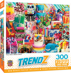 Puzzle Masterpieces:  300 piece EzGrip Trendz - Fancy Cakes