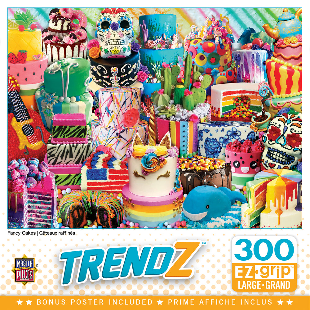 Puzzle Masterpieces:  300 piece EzGrip Trendz - Fancy Cakes
