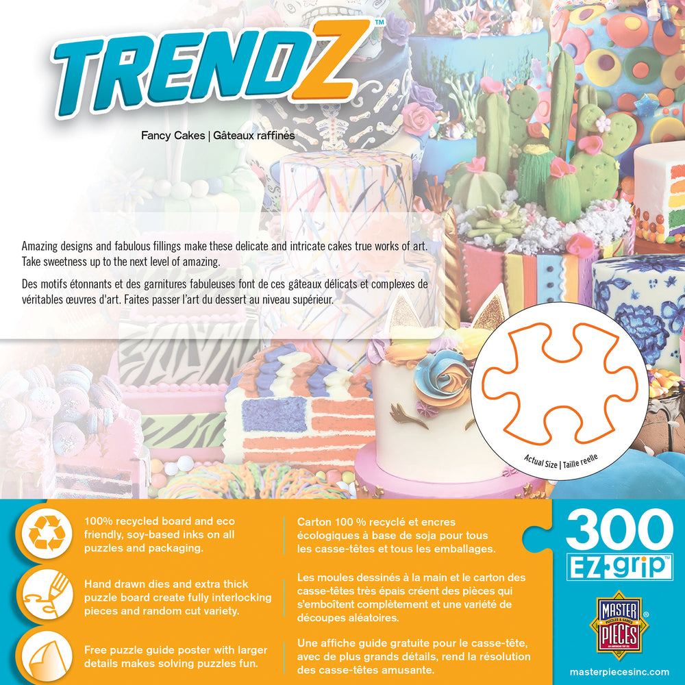 Puzzle Masterpieces:  300 piece EzGrip Trendz - Fancy Cakes