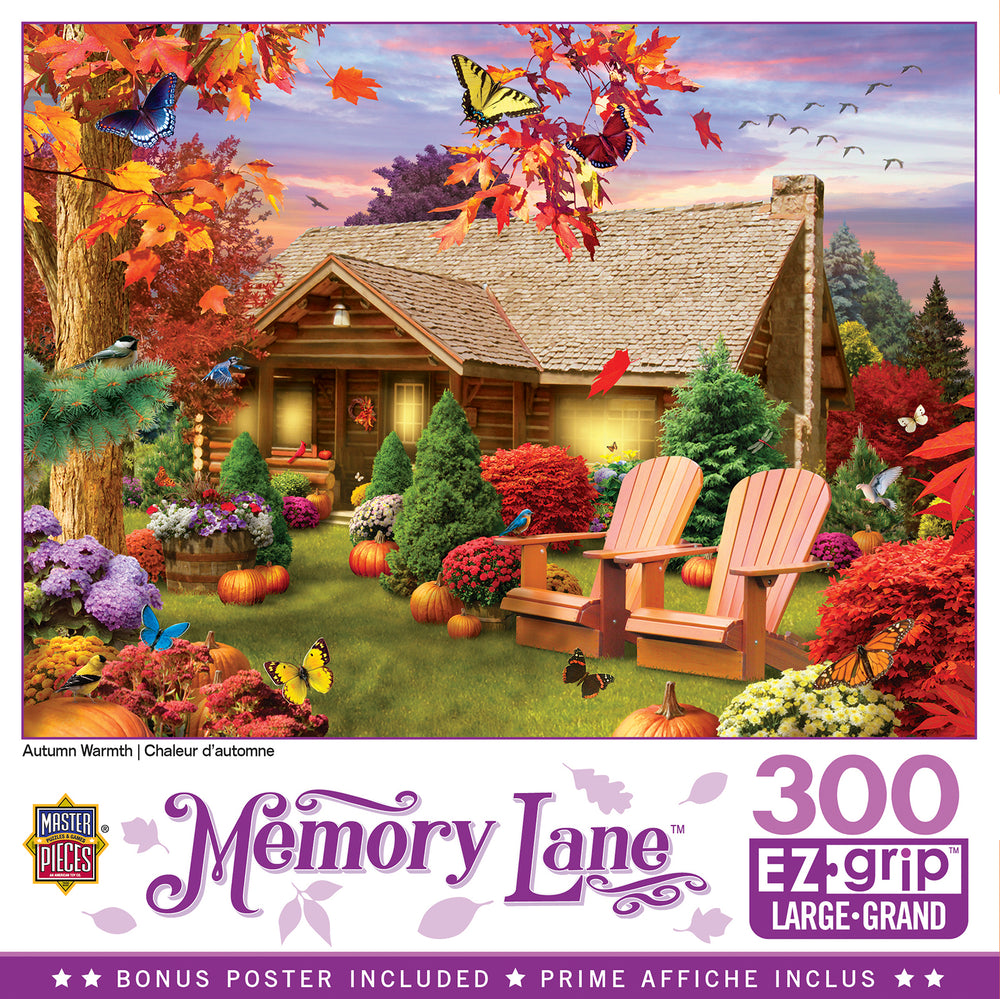Puzzle Masterpieces:  300 Piece EZGRip Memory Lane - Autumn Warmth