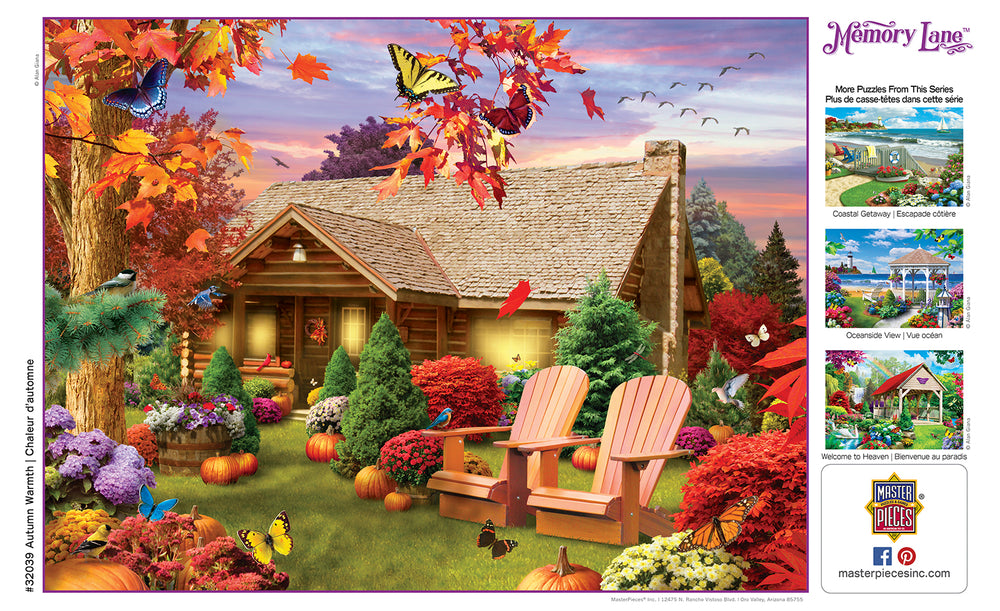 Puzzle Masterpieces:  300 Piece EZGRip Memory Lane - Autumn Warmth