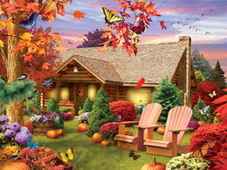 Puzzle Masterpieces:  300 Piece EZGRip Memory Lane - Autumn Warmth