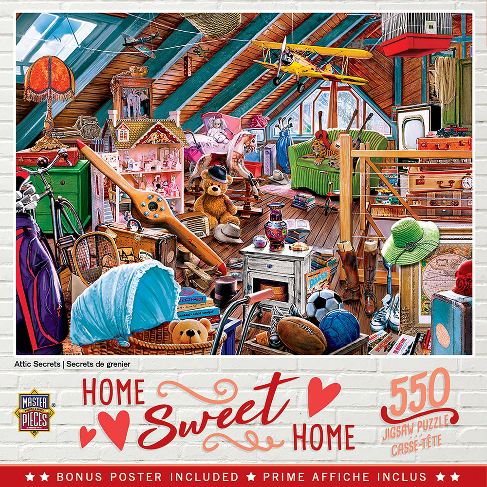 Puzzle Masterpieces:  550 Piece Home Sweet Home - Attic Secrets