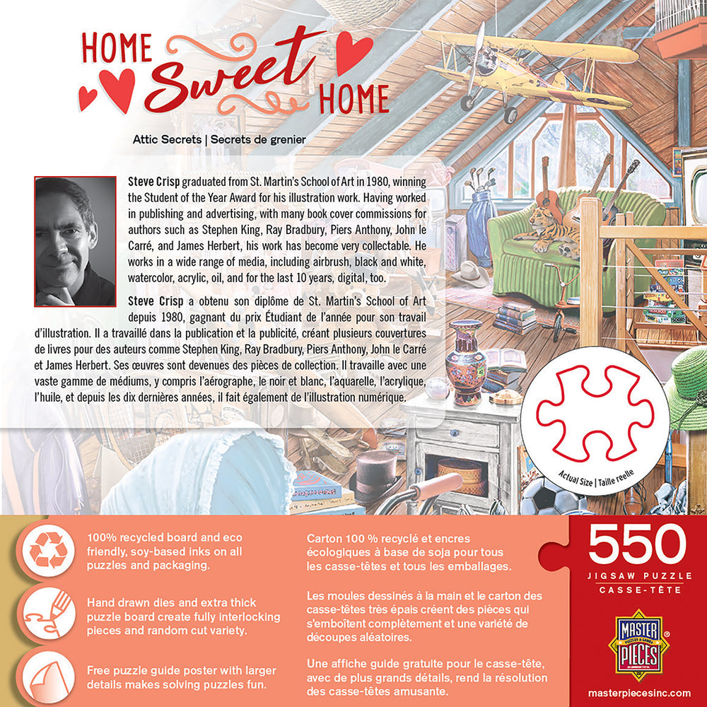 Puzzle Masterpieces:  550 Piece Home Sweet Home - Attic Secrets